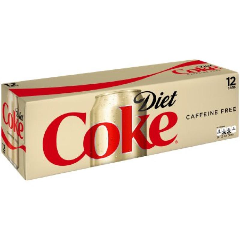Diet Coca-Cola Caffeine-Free Soda, 12 Fl Oz, 12 Count