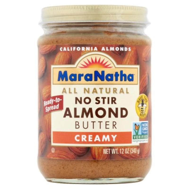 MaraNatha Butter All Natural No Stir Almond Creamy, 12 oz