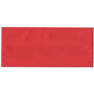JAM Paper #10 4-1/8" x 9-1/2" Recycled Paper Envelopes, Brite Hue Christmas Red, 25-Pack