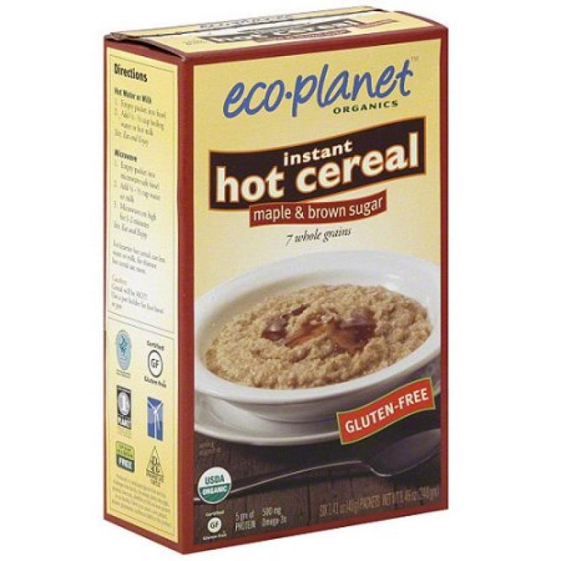 Eco-Planet Maple & Brown Sugar Instant Hot Cereal, 8.46 oz (Pack of 6)