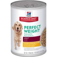 Hill&#039;s Science Diet Adult Perfect Weight Hearty Vegetable & Chicken Stew Canned Dog Food, 12.8 oz, 12-pack