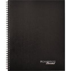 Cambridge Side Bound Guided Business Notebook, Linen, Meeting Notes, 11 x 8 1/4, 80 Sheets