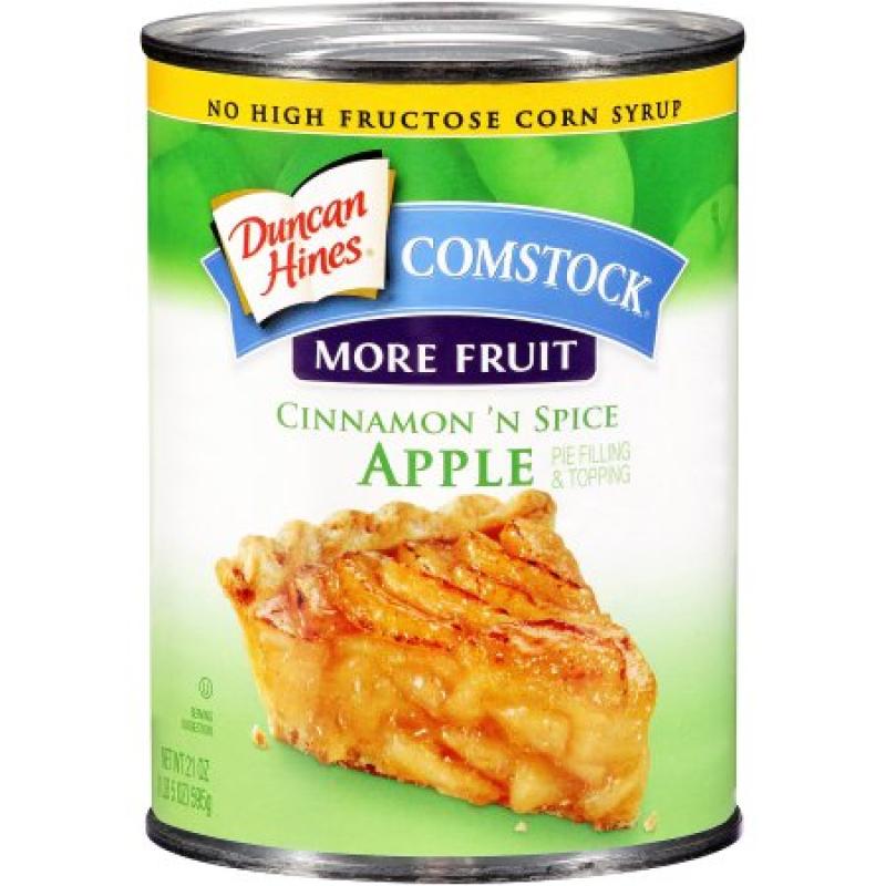 Duncan Hines® Comstock® More Fruit Cinnamon &#039;N Spice Apple Pie Filling & Topping 21 oz. Can