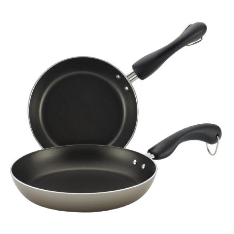 Farberware(r) Inside/Outside Nonstick Twin Pack 7-1/4-Inch & 9-Inch Skillet Set, Champagne