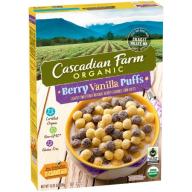 Cascadian Farm® Organic Berry Vanilla Puffs Gluten Free Cereal 10.25 oz. Box
