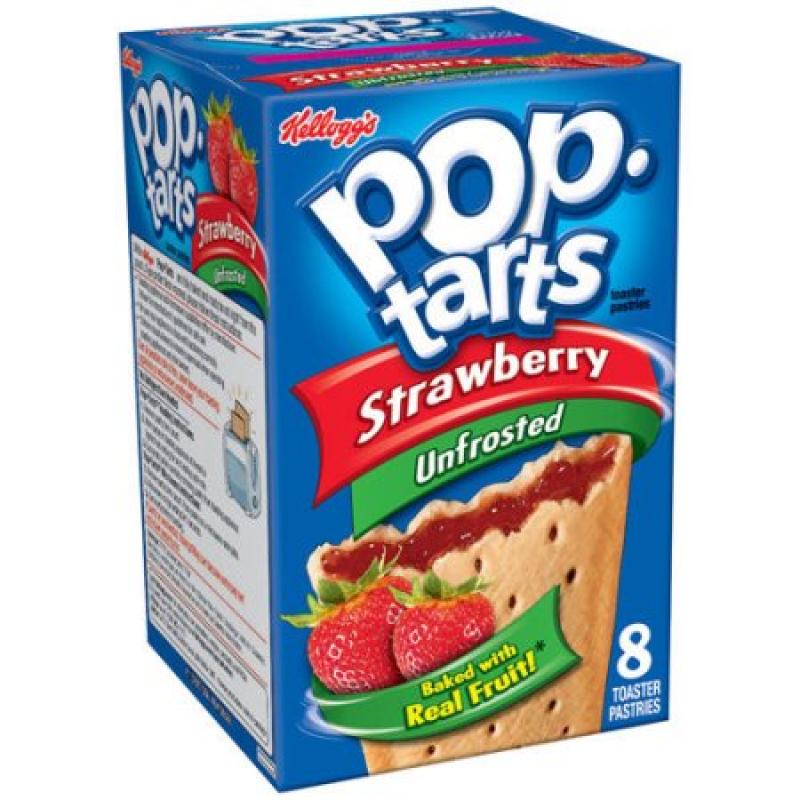 Kellogg&#039;s Pop-Tarts Strawberry Unfrosted - 8 CT