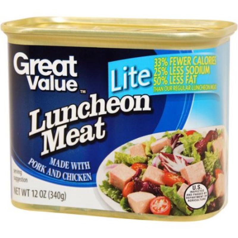 Great Value Light Luncheon Meat, 12 Oz