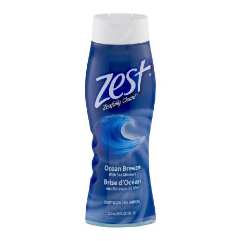 Zest Body Wash Ocean Breeze, 18.0 FL OZ