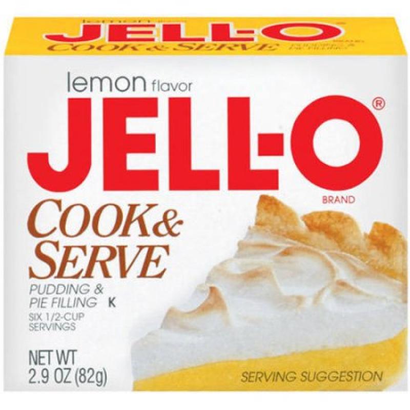 Jell-O Pudding & Pie Filling Cook & Serve Lemon, 2.9 Oz