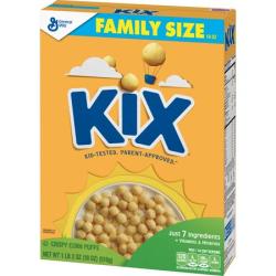 Kix Breakfast Cereal, Crispy Corn Puffs Cereal, 18 oz