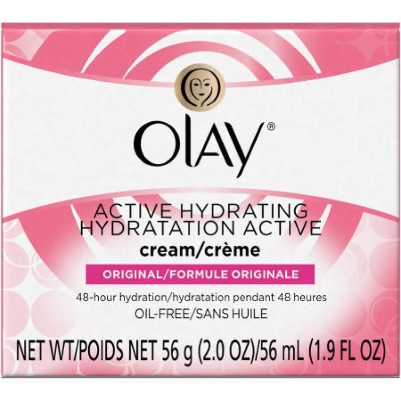 Olay Active Hydrating Facial Moisturizer Cream, 2.0 oz