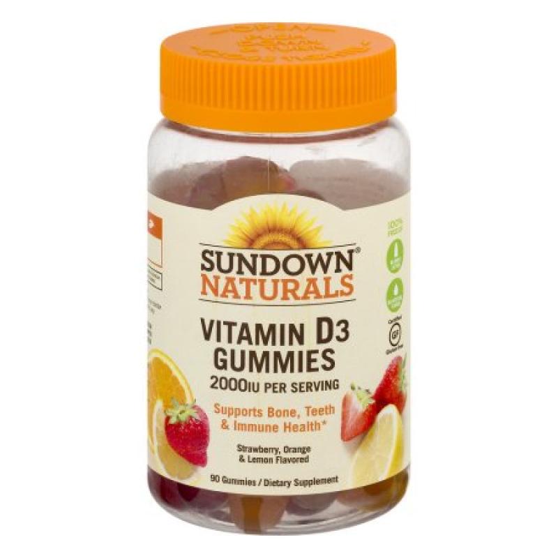 Sundown Naturals Vitamin D3 Gummies 2000 IU - 90 CT
