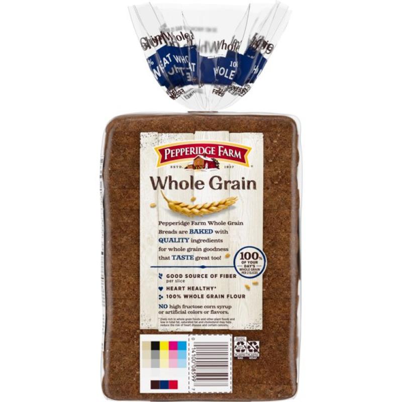 Pepperidge Farm Whole Grain 100% Whole Wheat Bread, 24 oz. Loaf