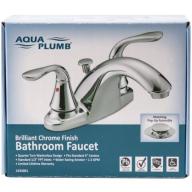 Aqua Plumb 1554001 Premium Chrome-Plated 2-Handle Bathroom Faucet