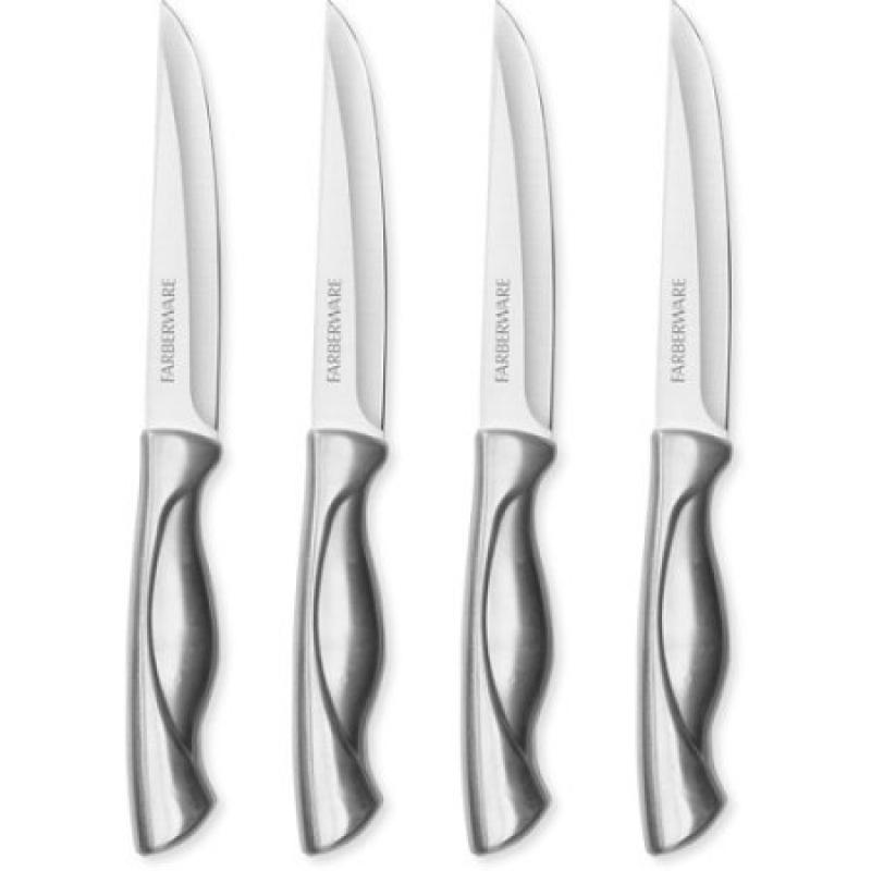 Farberware Stainless Steel 4-Piece Steak Knife Set
