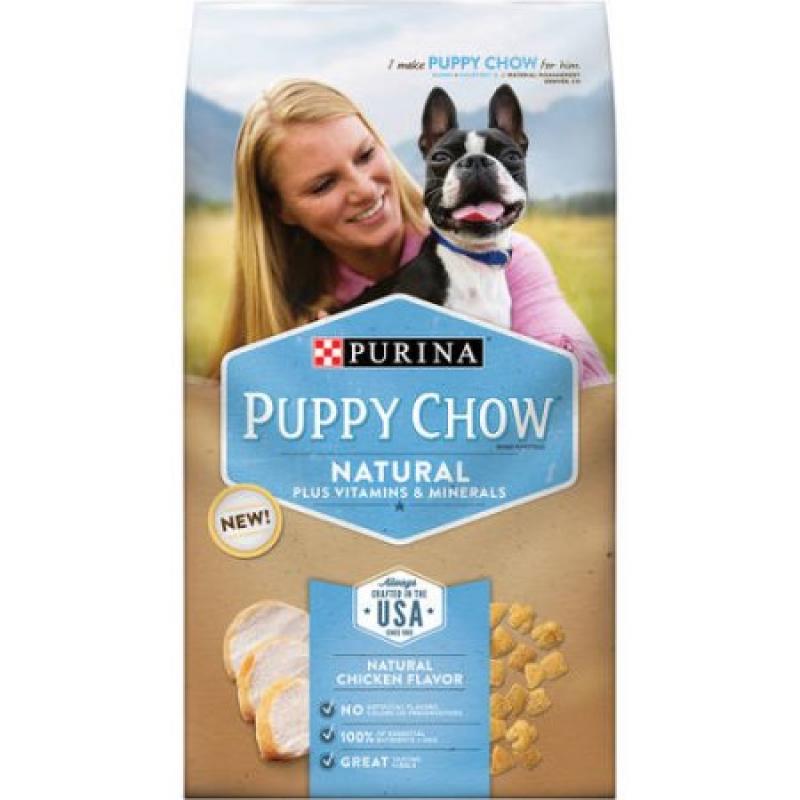 Purina Puppy Chow Natural Plus Vitamins & Minerals Dog Food 3.8 lb. Bag