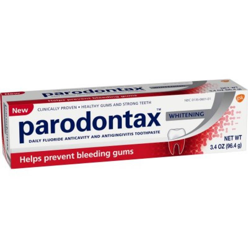 Parodontax Whitening Daily Fluoride Anticavity and Antigingivitis Toothpaste For Bleeding Gums, 3.4 oz