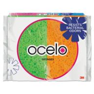 ocelo O-Cel-O Sponge w/3M Stayfresh Technology, 4 7/10 x 3 x 3/5, 4/Pack