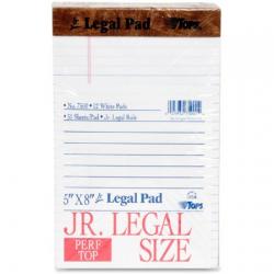 TOPS, TOP7500, Letr - Trim Perforation Jr. Legal Ruled Pads - Jr.Legal, 1 Dozen