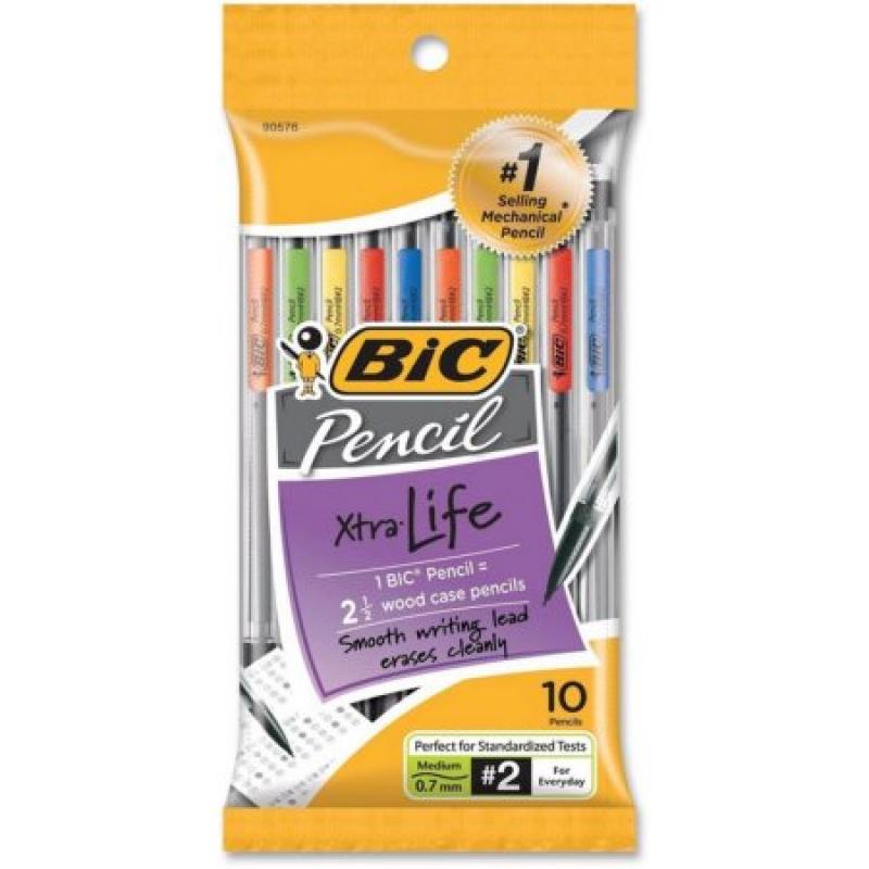 BIC Mechanical Pencil, 0.7mm, Black, 10-Pack