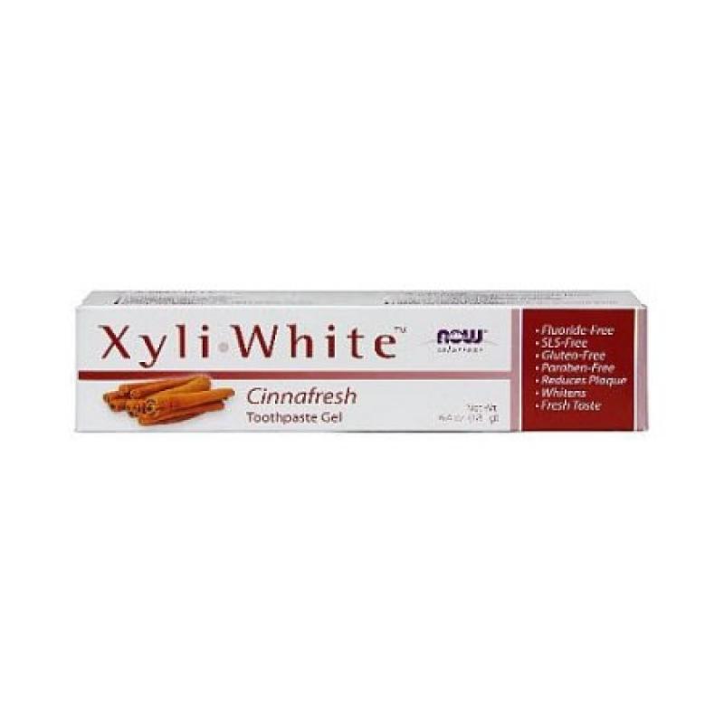 Now Xyliwhite Fluoride-Free Toothpaste, Cinnafresh, 6.4 Oz