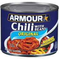 Armour w/Beans Chili, 24 oz