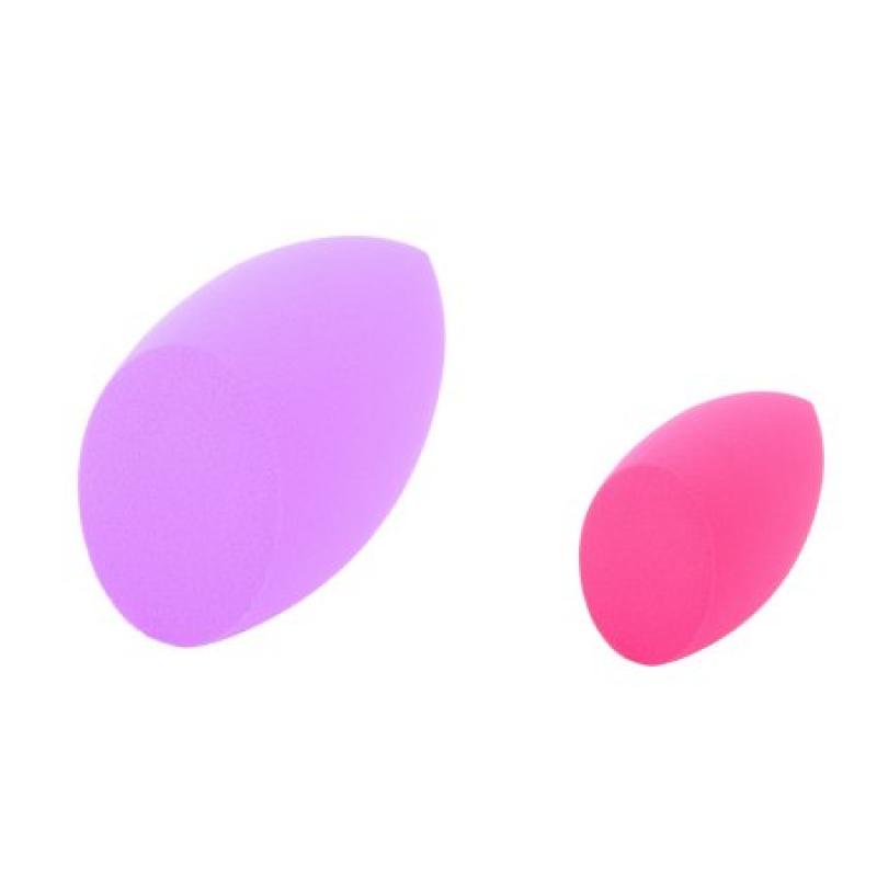 Zodaca Beauty Makeup Sponge Puff Blender Flawless Coverage Special Egg Shape (Purple+Rose Red)