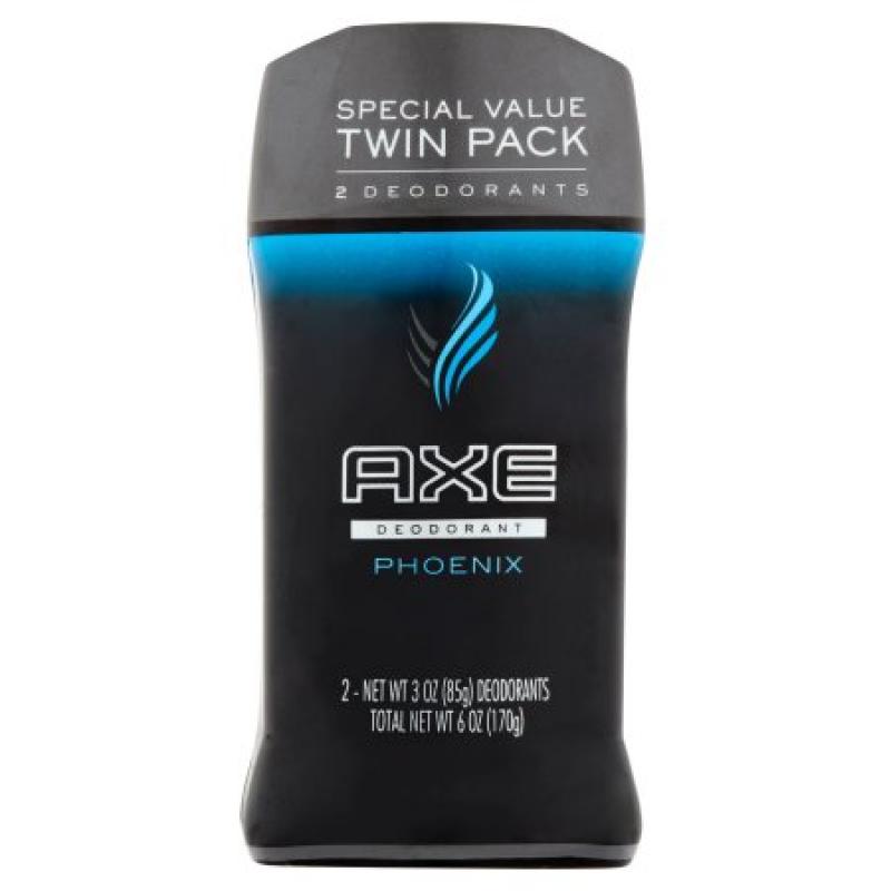 AXE Phoenix Deodorant Stick for Men, 3 oz, Twin Pack