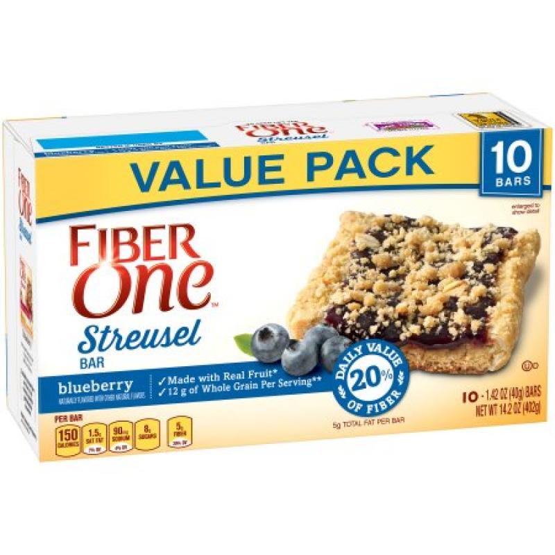 Fiber One™ Blueberry Streusel Bars 10 ct Box