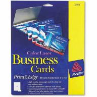 Avery Print-to-Edge 2-Sided Business Cards, Color Laser, 2" x 3-1/2", White, 160-Pack