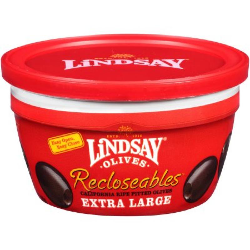 Lindsay® Recloseables™ California Ripe Pitted Extra Large Olives 5 oz. Cup