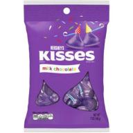 Kisses Birthday Milk Chocolates Candy, Purple, 7 oz