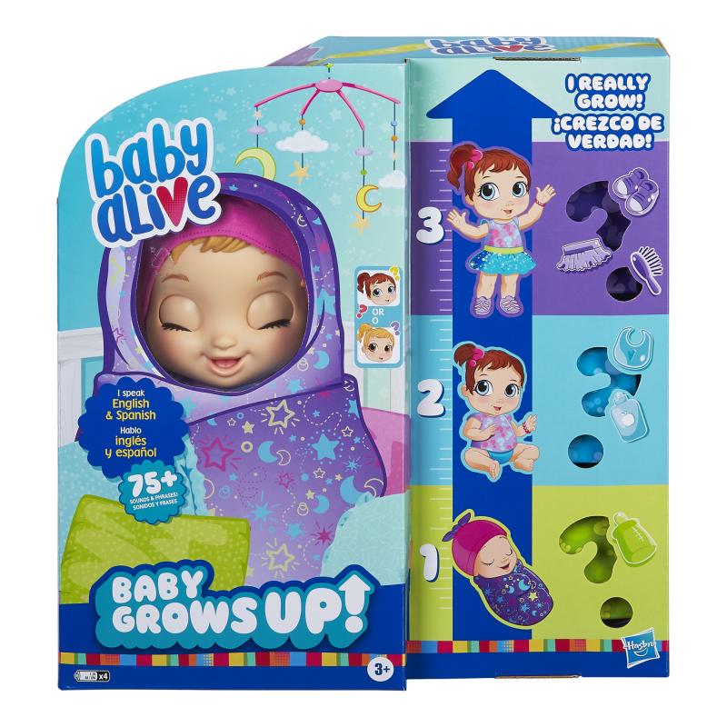 Baby Alive Baby Grows Up (Dreamy) - Growing and Talking Baby Doll