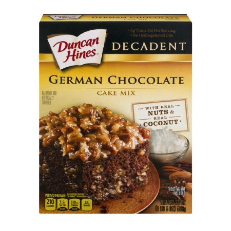 Duncan Hines Decadent Cake Mix German Chocolate, 21.0 OZ