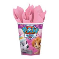Pink Paw Patrol Girl 9oz Paper Cups, 8pk