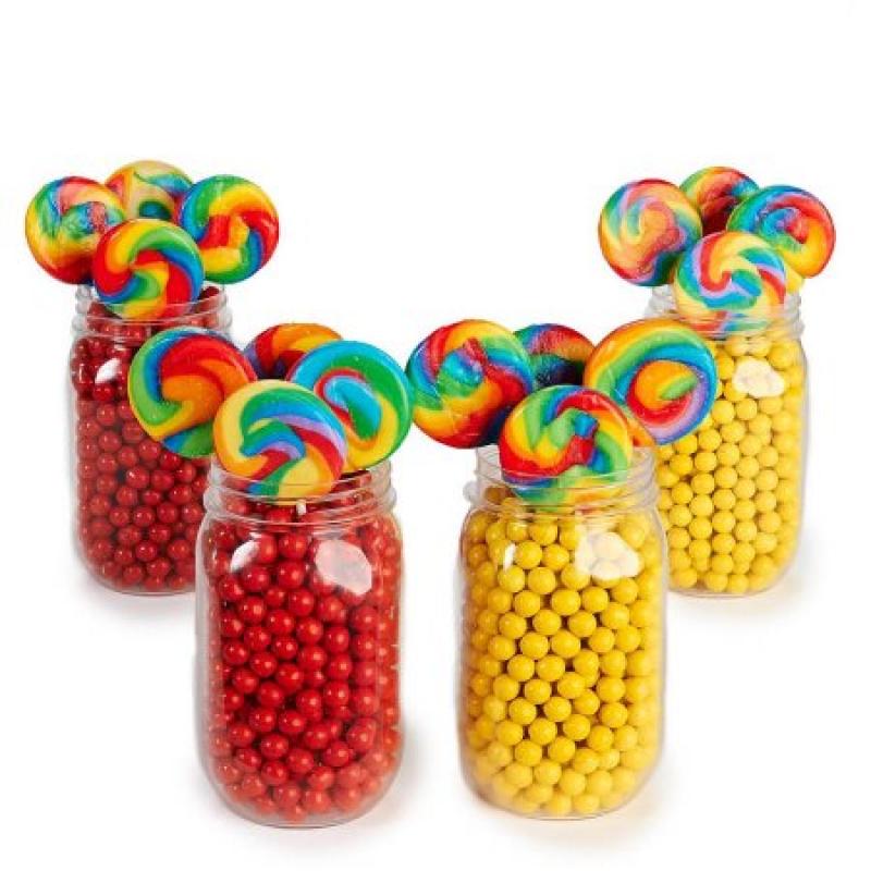 Red & Yellow Mason Jar Candy Decor Kit