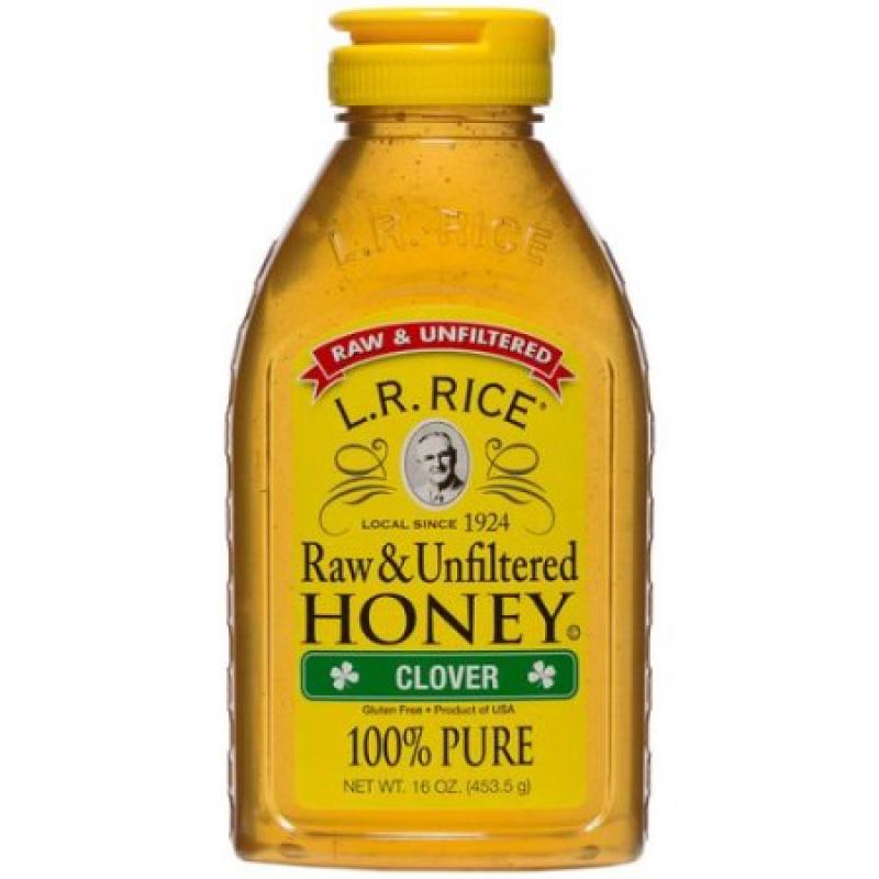 L.R. Rice 100% Pure, Raw & Unfiltered Clover Honey, 16 oz