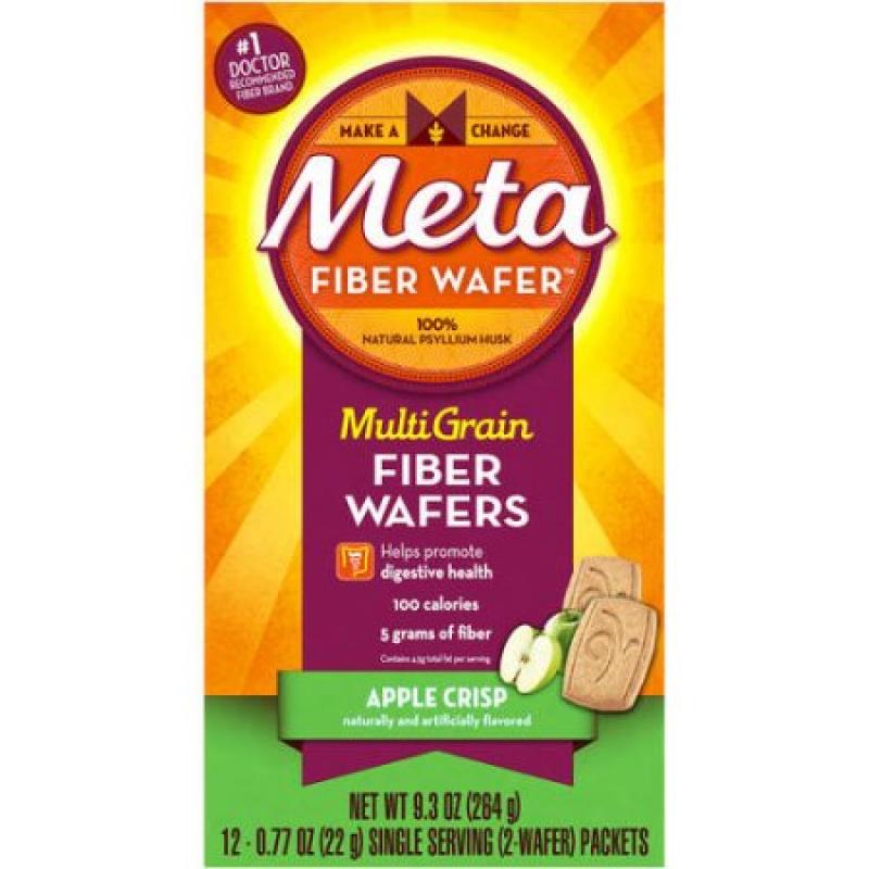 Metamucil Fiber Supplement Wafers, 24 ct, 9.3oz (Choose your Flavor)