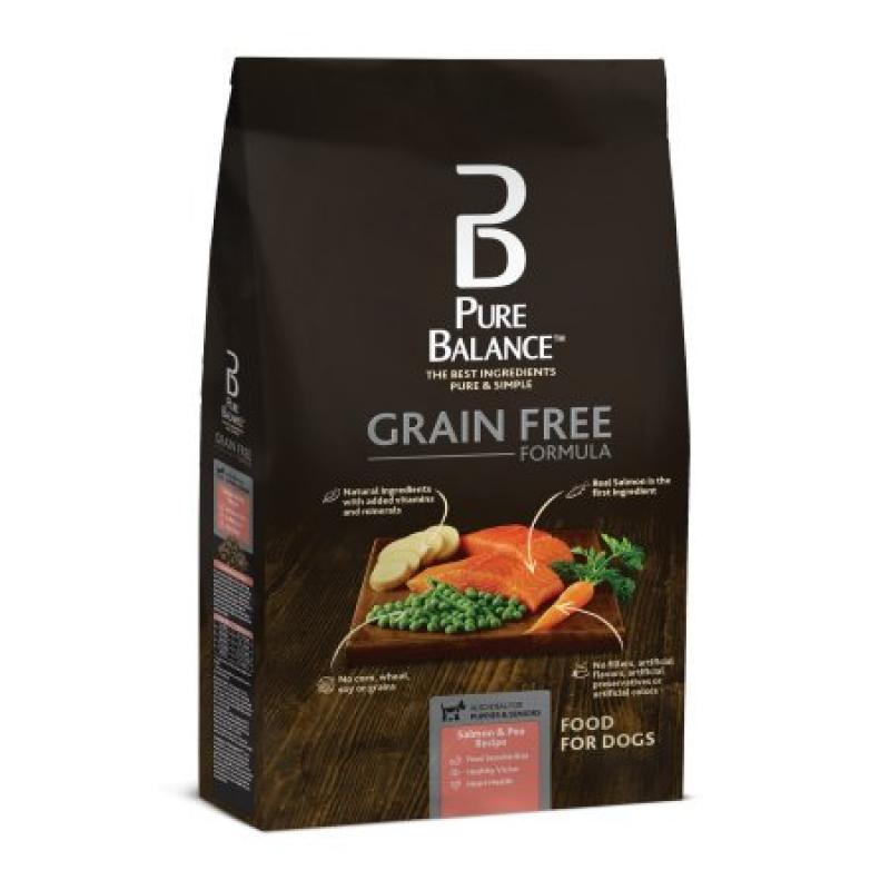 Pure Balance Grain Free Salmon & Pea Recipe Food for Dogs 4lbs