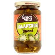 Great Value Sliced Jalapenos, 12 oz