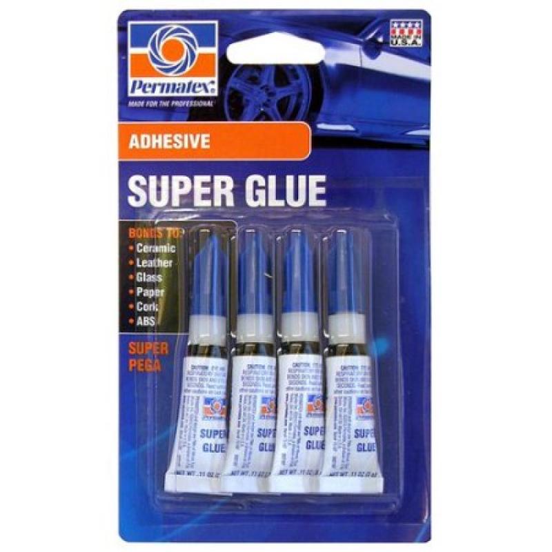 Permatex Super Glue, 4pk