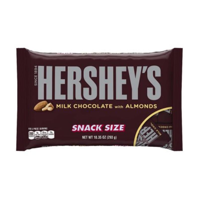 HERSHEY'S Snack Size Milk Chocolate with Almonds Bars, 10.35 oz