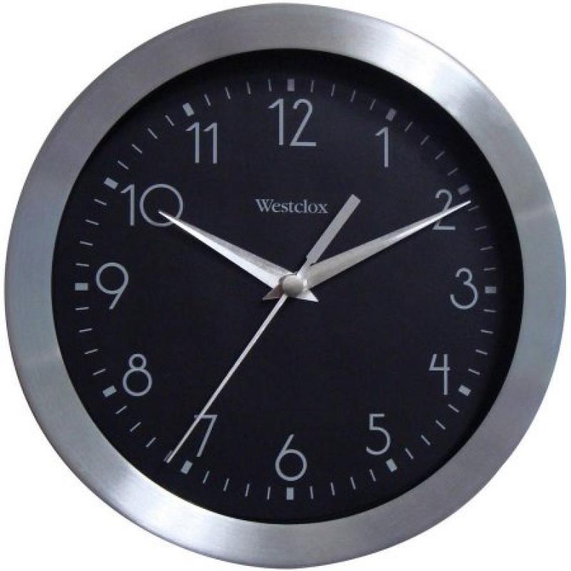 Westclox 36001A 9" Metal Wall Clock