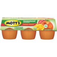 Mott&#039;s Healthy Harvest Peach Medley Applesauce, 3.9 oz, 6 count