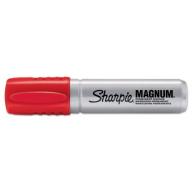 Sharpie Magnum Oversized Permanent Marker, Chisel Tip, Red