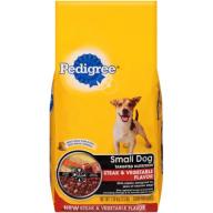 PEDIGREE Small Dog Steak and Vegetable Flavor Dry Dog Food 3.5 Pounds