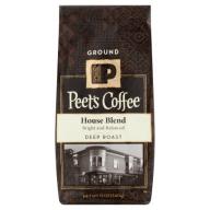 Peet&#039;s Coffee® House Blend Deep Roast Ground Coffee 12 oz. Stand-Up Bag