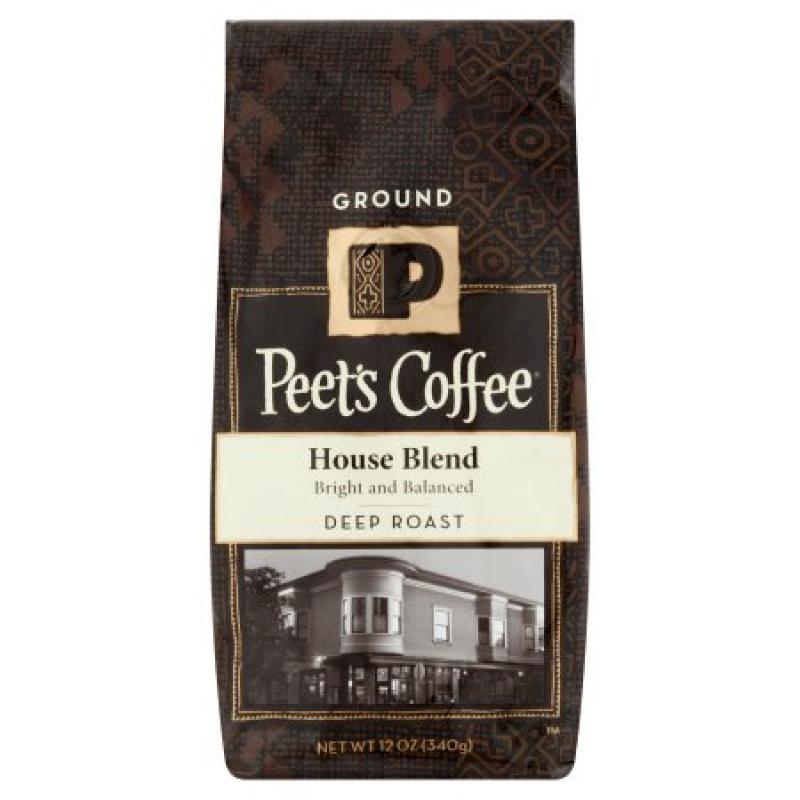 Peet&#039;s Coffee® House Blend Deep Roast Ground Coffee 12 oz. Stand-Up Bag