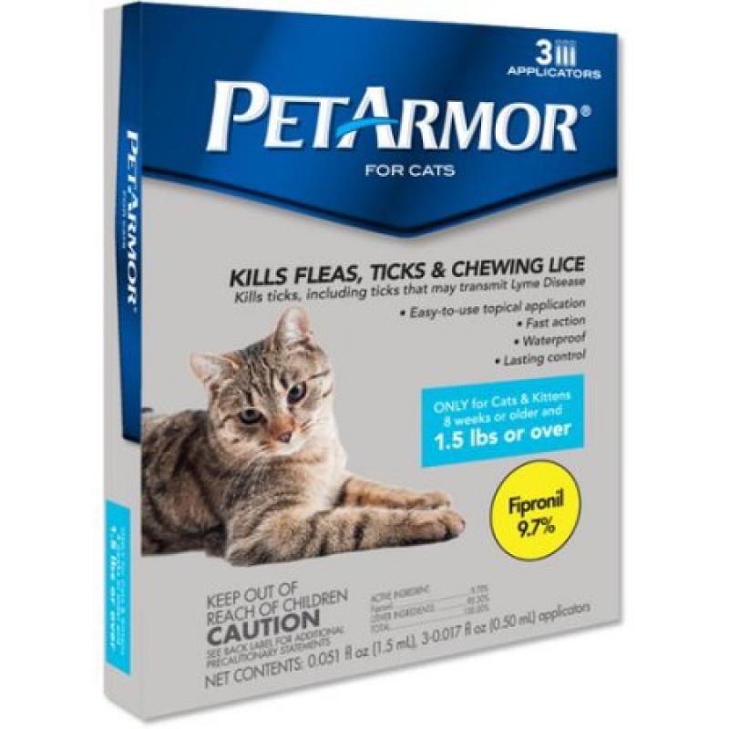 PetArmor for Cats Over 1.5 lbs, 3-Count