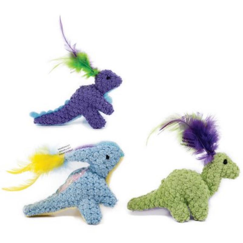 Pet Zone Dino-Friends 3-Pack Cat Toys